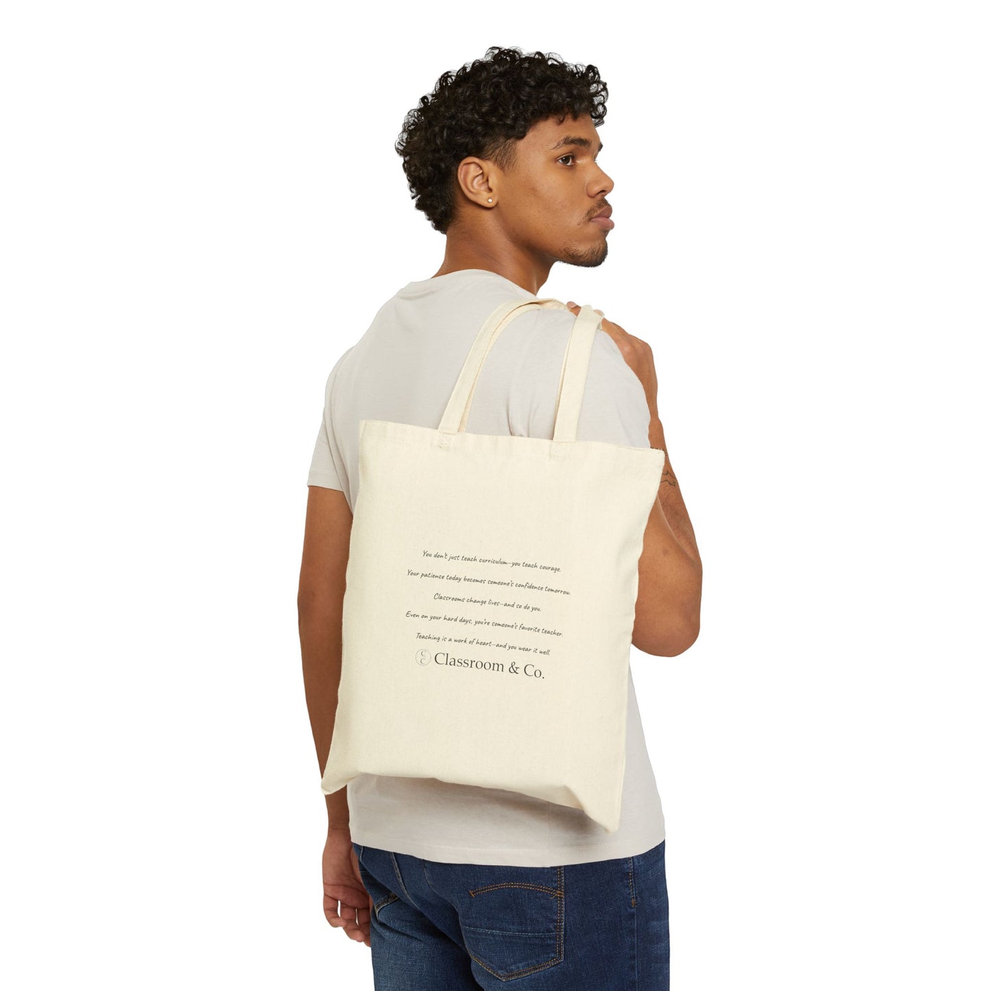 Classroom and Co Cotton Canvas Tote Bag, Eco-Friendly Bag
